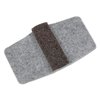 Master Caster Wrap Around Felt Floor Savers, Rect, 7.25w x 1d x 8h, Gray/Black, PK16 88458